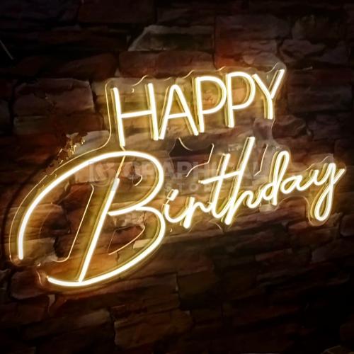 Happy Birthday en Neón Flex