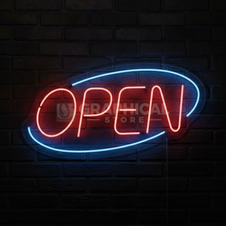 Aviso open luminoso